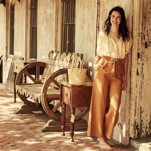 Doen Pants - Doen Riviera Silk Linen Pant 27